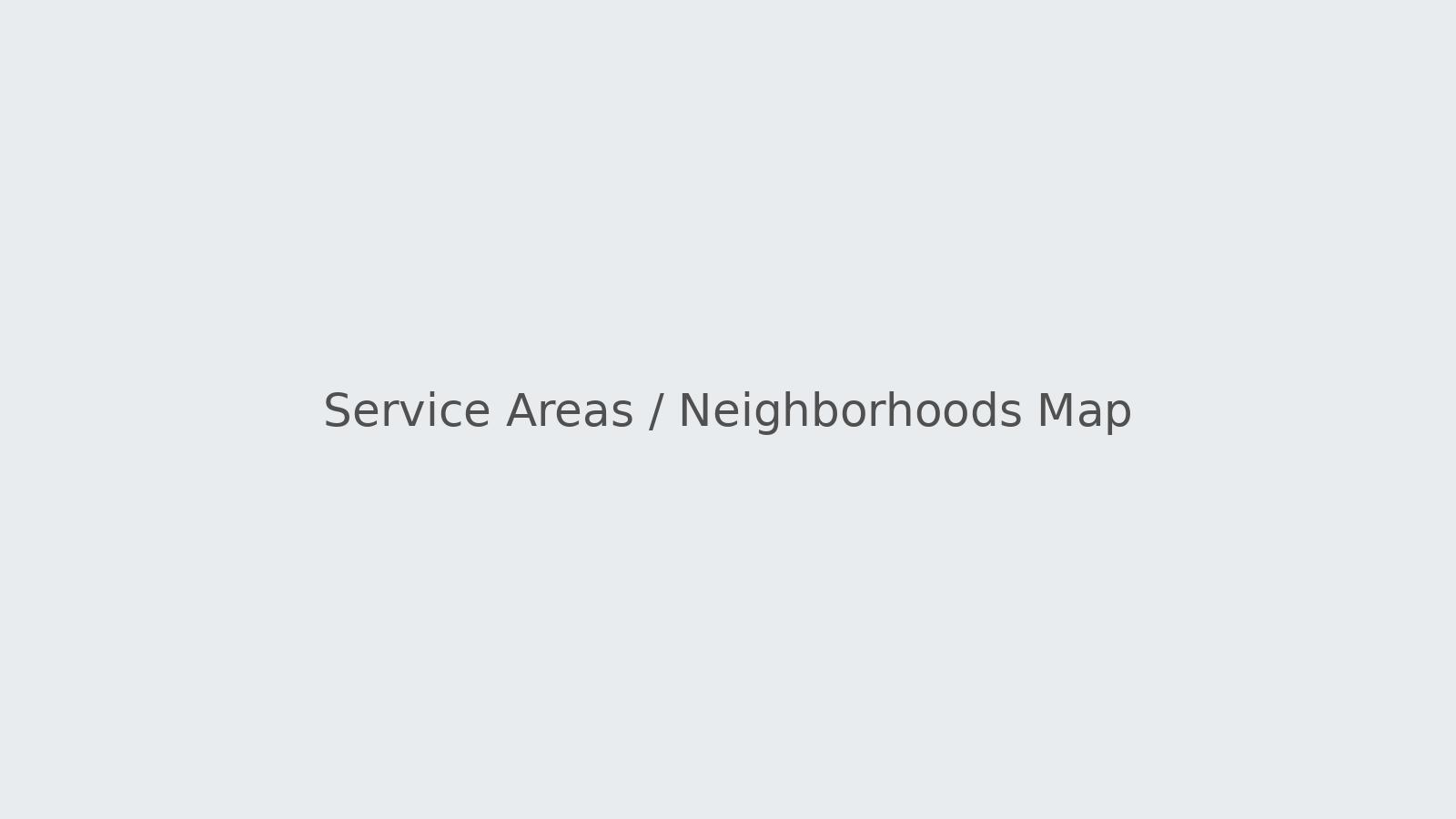Map showing primary neighborhoods we serve